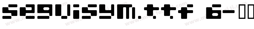 seguisym.ttf 6字体转换